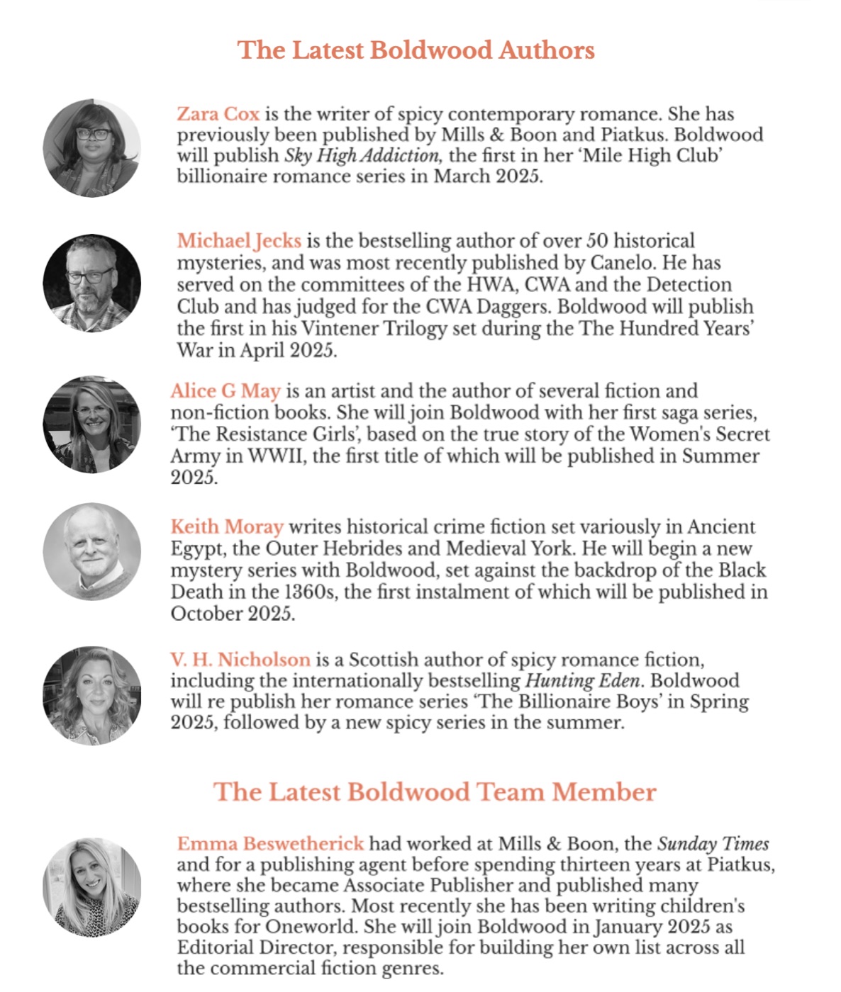 Boldwood Books announcement