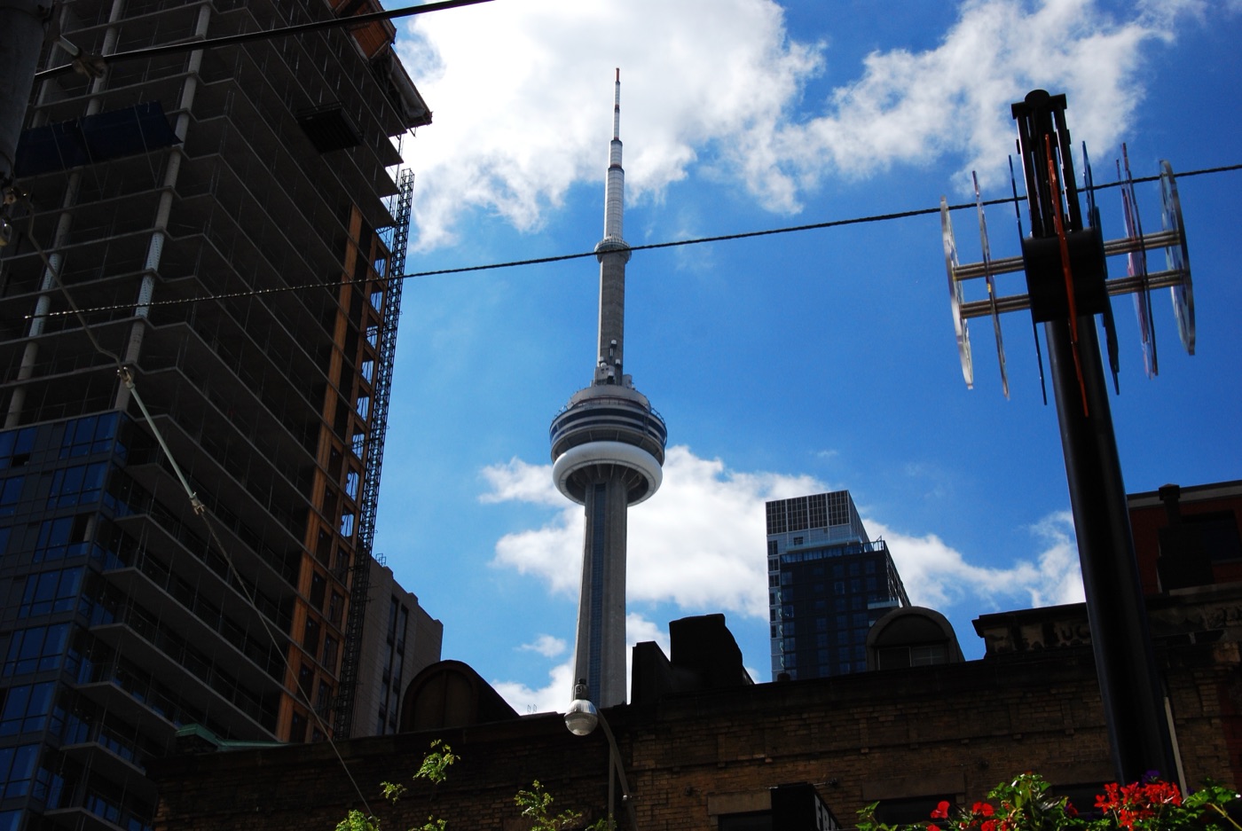 The view from a Toronto hotel