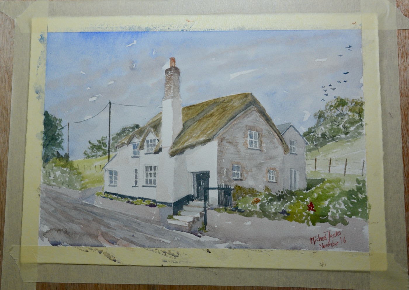 Watercolour by Michael Jecks
