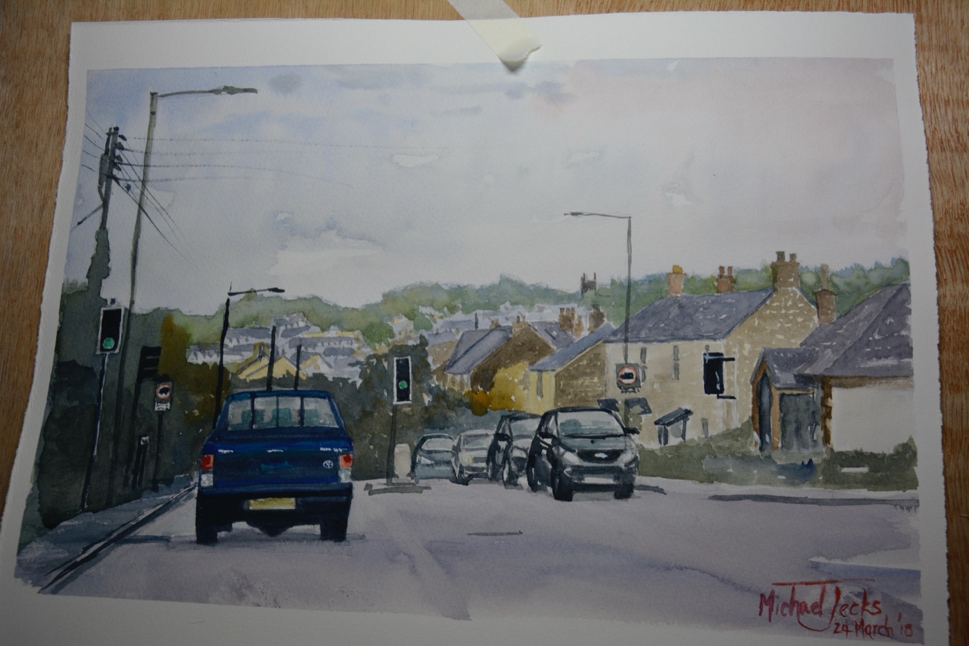 Watercolour by Michael Jecks